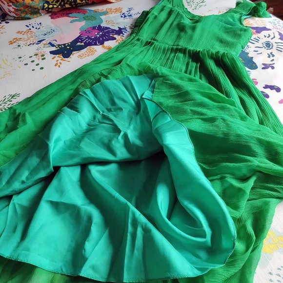 Anthropologie Green Midi Dress - Picture 7 of 9